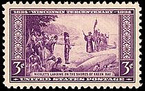 Wisconsin tercentenary 1934 U.S. stamp.1