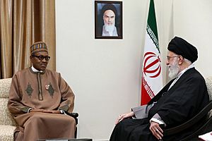 Ali Khamenei receives Muhammadu Buhari in his house