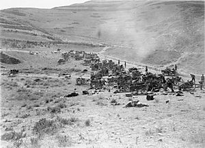 Battle of Megiddo (1918) Destroyed Turkish transport