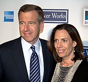 Brian Williams and his wife Jane Williams portrait 2009