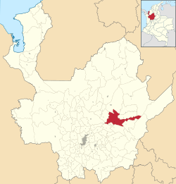 Location of the municipality and town of Yolombó in the Antioquia Department of Colombia