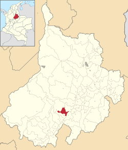 Location of the municipality and town of Contratación in the Santander  Department of Colombia.