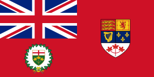 Flag of the Lieutenant-Governor of Ontario (1959–1965)