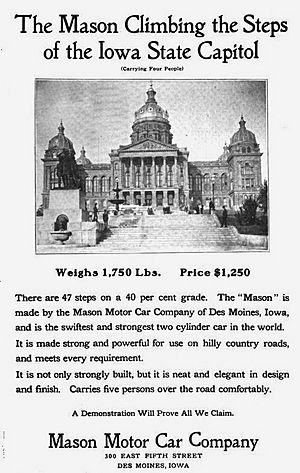 Mason Motor Car Co. advertisement (1906)