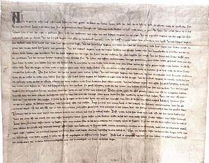 Peace agreement between Gediminas and Order