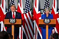 Trump and May at a 2019 press conference in London
