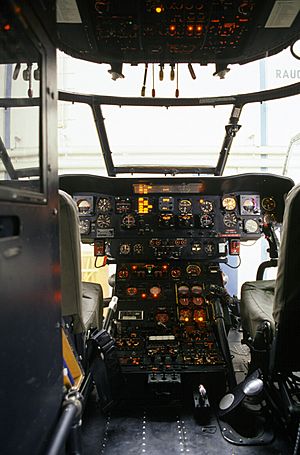 West German SA 330 Puma cockpit