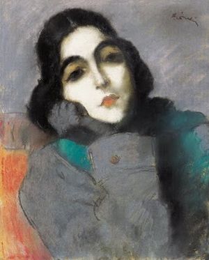 1921 Jozsef Rippl-Ronai (1861-1927) Portrait of Zdenka Ticharich, 1921