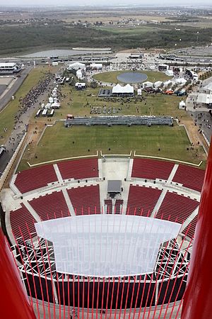 Austin360 amphitheater from tower 2013