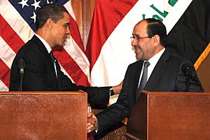 Barack Obama & Nouri al-Maliki in Baghdad 4-7-09 2