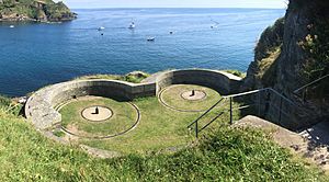 Battery at St Catherine' s Castle