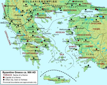 Byzantine Greece ca 900 AD