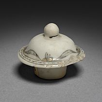 China, Chinese Export -- European Market, 18th century - Tea Caddy (lid) - 1958.213.b - Cleveland Museum of Art
