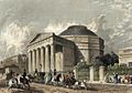 Coliseum, Regents Park engraved by Cox after Roberts publ 1837 edited