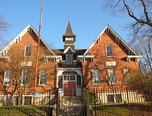 The historic PS 15 on Dyre Avenue