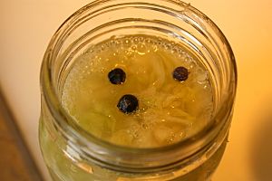 Juniper berries to flavor the cabbage ferment (5197515492)