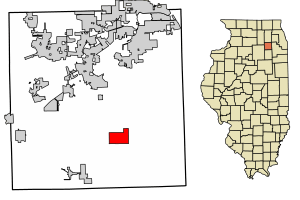 Location of Plattville in Kendall County, Illinois.