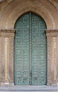 Main bronze door - Cathedral of Monreale - Italy 2015