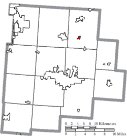 Location of Thurston in Fairfield County