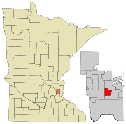 Location of the city of Little Canadawithin Ramsey County, Minnesota