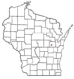 Location of Ellington, Wisconsin
