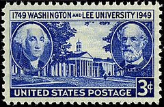 Washington and Lee Univ 3c 1949 issue