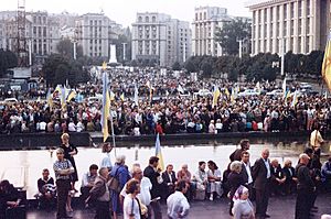 Велелюдний мітинг на Майдані Незалежності, 1990-і роки