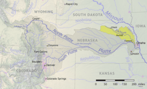 Elkhorn river basin map