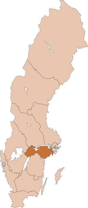 Map of Diocese of Strängnäs