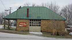 A former gas station at Sulphur