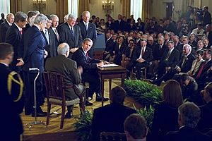 President George W. Bush Signs Iraq Resolution
