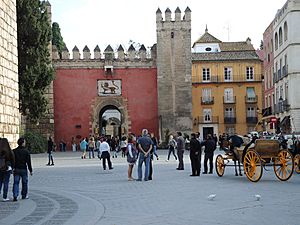 Puerta del León Alcazar Seville Spain