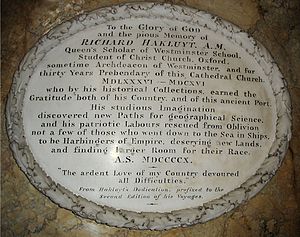 RichardHakluyt-BristolCathedral-memorialtablet