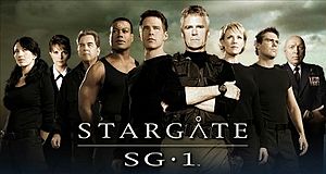 Stargate SG-1 cast minus Jonas Quinn