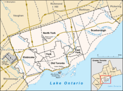 Russell Creek (Ontario) is located in Toronto