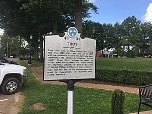 Troy Tennessee Historical Marker