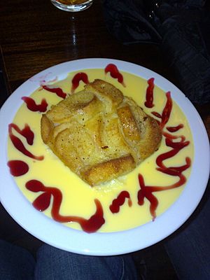 Bread and Butter Pudding and Custard