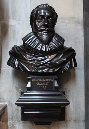 Bust of Orlando Gibbons, Westminster Abbey