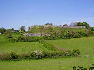 Carisbrooke Castle from south