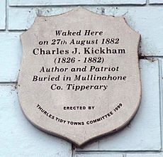 Charles Kickham plaque, Kickham House, Thurles, Co. Tipperary