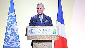 H.R.H the Prince of Wales addresses the opening of the Paris Climate Change Conference (23128701230)