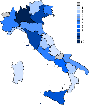 Italy UNESCO WHC Regions