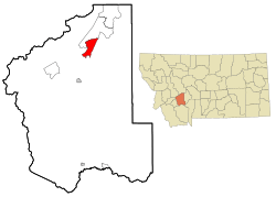 Location of Jefferson City, Montana