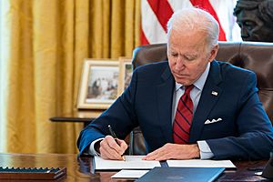 President Joe Biden signs executive orders on health care access and affordability