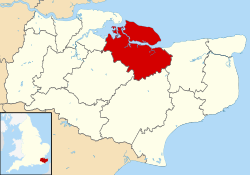 Swale shown within Kent