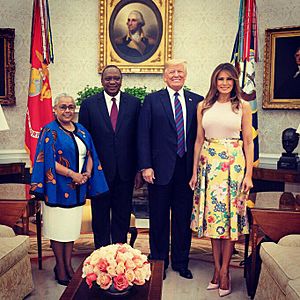 The Trumps welcomed Kenya’s President