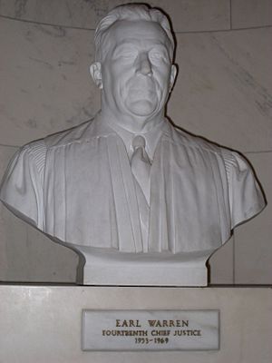 14 Earl Warren bust, US Supreme Court