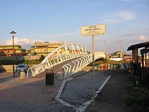 Abebe Bikila Bridge in Ladispoli