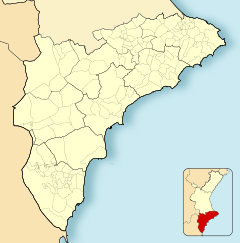 Villena is located in Province of Alicante