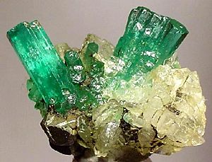 Emeralds mined in Chivor